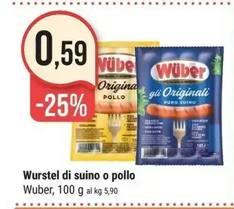 Supermercati Gulliver Wuber - Wuberini Di Pollo 100 G(ml) offerta