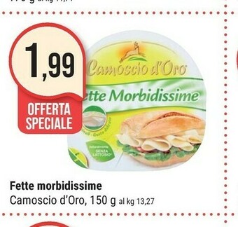 Supermercati Gulliver Camoscio D'Oro - Fette Morbidissime 150 G(ml) offerta