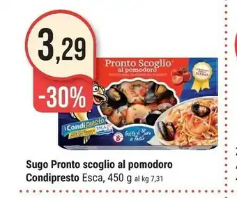 Supermercati Gulliver Sugo Pronto Scoglio Al Pomodoro Condipresto offerta