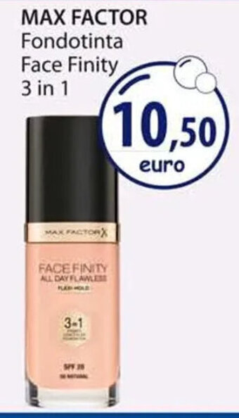 Acqua & Sapone MAX FACTOR Fondotinta Face Finity 3 in 1 offerta