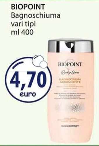 Acqua & Sapone BIOPOINT Bagnoschiuma vari tipi ml 400 offerta