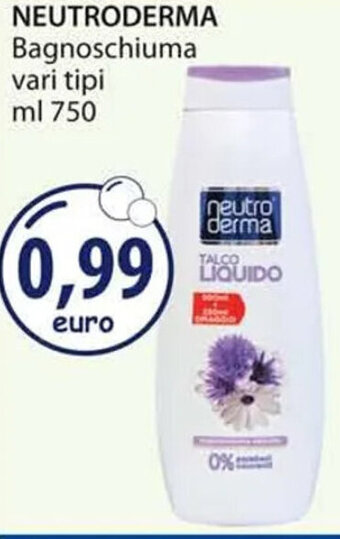 Acqua & Sapone NEUTRODERMA Bagnoschiuma vari tipi ml 750 offerta