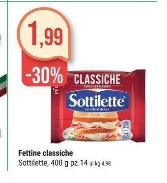 Supermercati Gulliver Mondelez - Sottilette Le Originali Classiche 400 G(ml) offerta