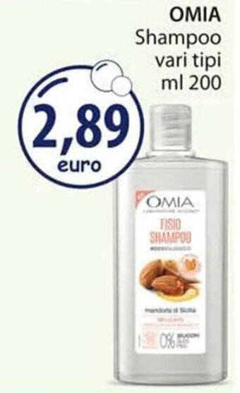 Acqua & Sapone OMIA Shampoo vari tipi ml 200 offerta