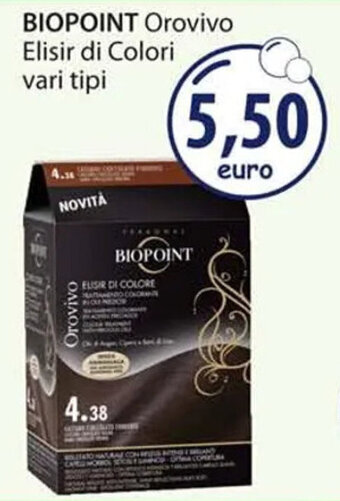 Acqua & Sapone BIOPOINT Orovivo Elisir di Colori vari tipi offerta