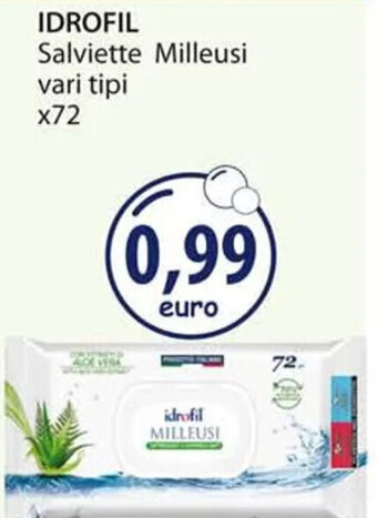 Acqua & Sapone IDROFIL Salviette Milleusi vari tipi x72 offerta