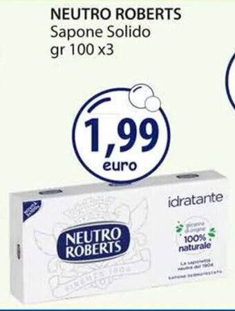 Acqua & Sapone NEUTRO ROBERTS Sapone Solido gr 100 x3 offerta