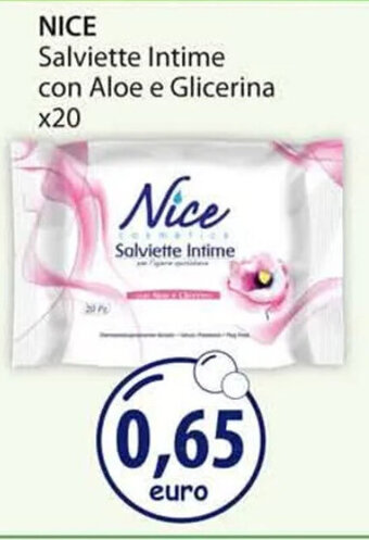 Acqua & Sapone NICE Salviette Intime con Aloe e Glicerina x20 offerta