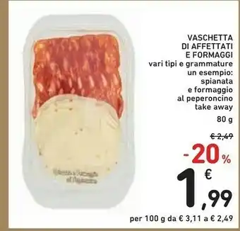 Conad Vaschetta Di Affettati E Formaggi offerta