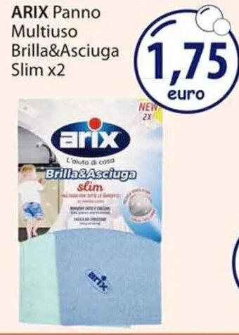 Acqua & Sapone ARIX Panno Multiuso Brilla&Asciuga Slim x2 offerta