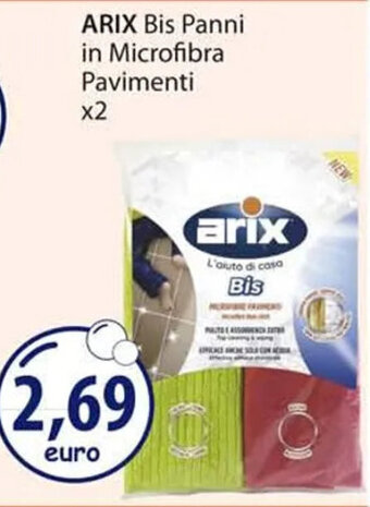 Acqua & Sapone ARIX Bis Panni in Microfibra Pavimenti x2 offerta