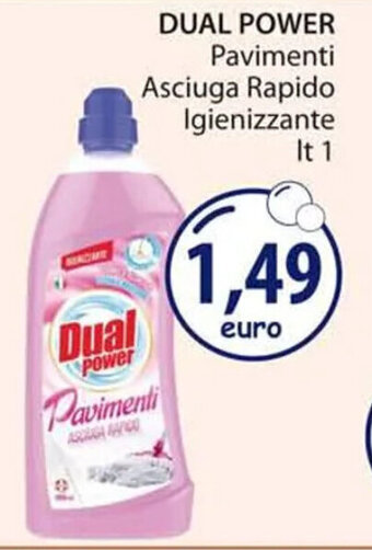 Acqua & Sapone DUAL POWER Pavimenti Asciuga Rapido Igienizzante It 1 offerta