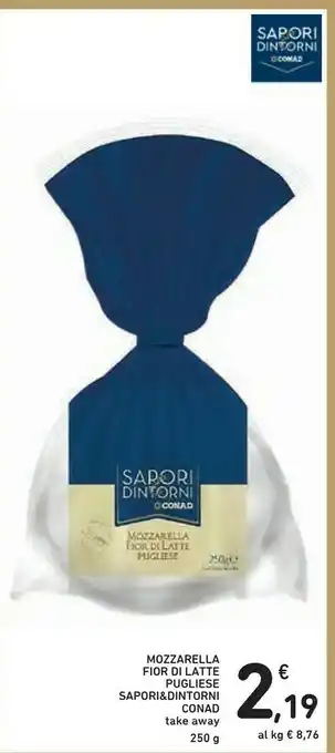 Conad Mozzarella Fior Di Latte Pugliese offerta