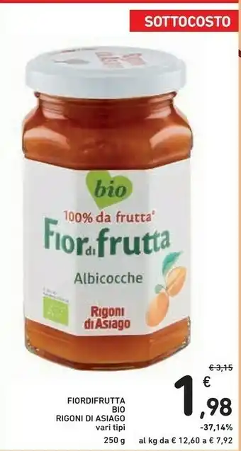 Conad Rigoni Di Asiago - Fior Di Frutta Albicocche 250 G(ml) offerta