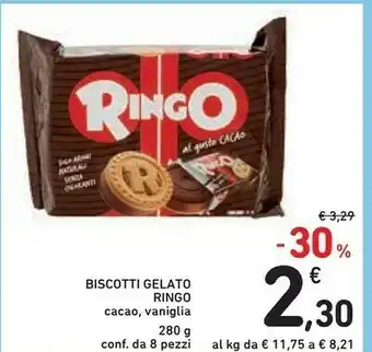 Conad Ringo Gelato Snack Al Gusto Cacao offerta