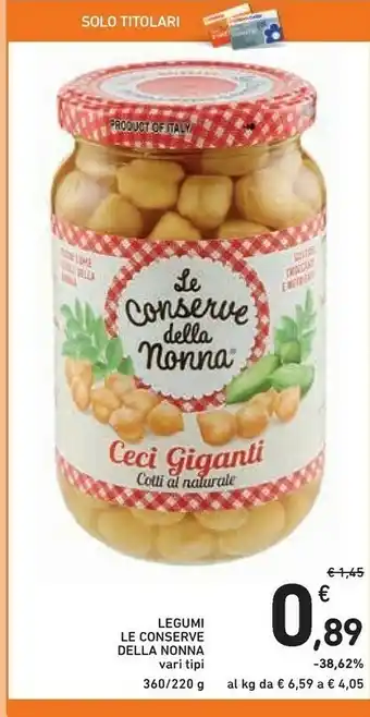 Conad Ceci Le Conserve Della Nonna Giganti offerta