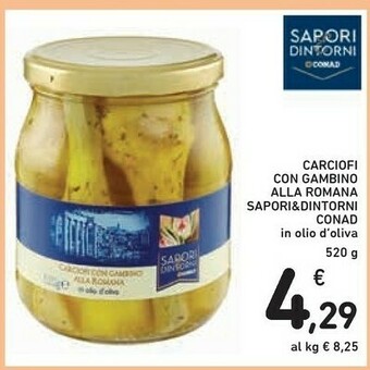 Conad Conad Sapori & Dintorni - Carciofi Con Gambino Alla Romana 520 G(ml) offerta