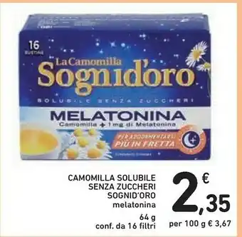 Conad Sogni d'oro La Camomilla 64 G(ml) offerta