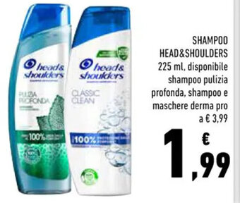Conad Superstore SHAMPOO HEAD & SHOULDERS 225 ml offerta