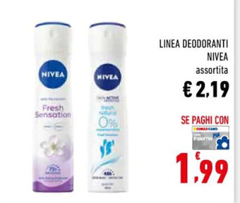Conad Superstore LINEA DEODORANTI NIVEA assortita offerta