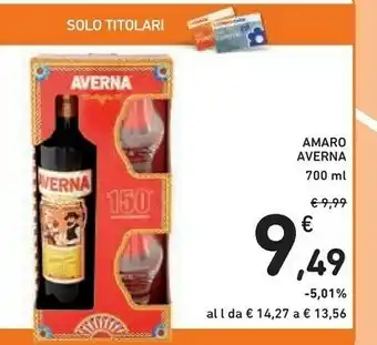 Conad Fratelli Averna - Amaro Siciliano offerta