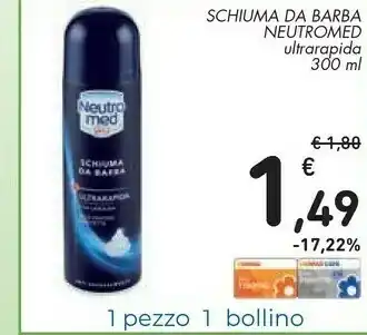 Conad Neutro Med Neutromed Schiumna Da Barba offerta