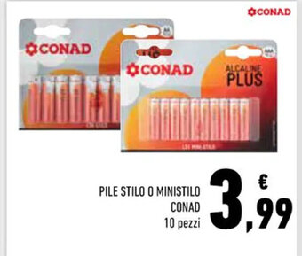 Conad Superstore PILE STILO O MINISTILO CONAD 10 pezzi offerta