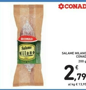 Conad Conad - Salame Milano 200 G(ml) offerta