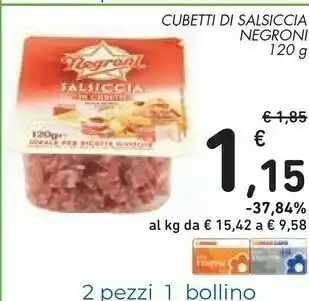 Conad Negroni Cubetti Di Salsiccia offerta