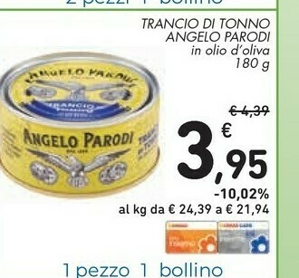 Conad Angelo parodi Trancio Di Tonno In Olio Di Oliva offerta