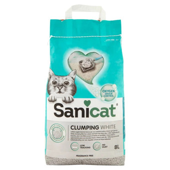 Lettiera agglomerante bianca sanicat