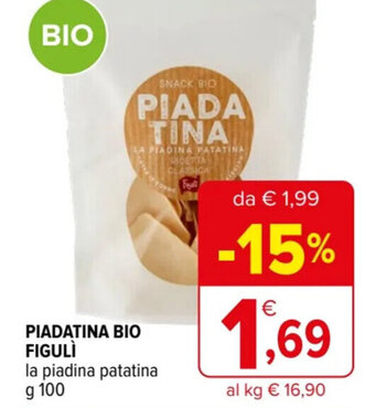 Iperal PIADATINA BIO FIGULÌ g 100 offerta
