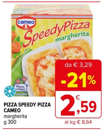 Iperal PIZZA SPEEDY PIZZA CAMEO margherita g 300 offerta