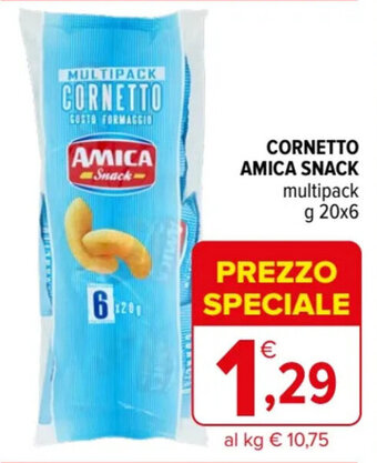 Iperal CORNETTO AMICA SNACK multipack g 20x6 offerta
