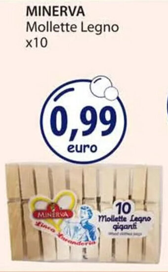 Acqua & Sapone MINERVA Mollette Legno x10 offerta