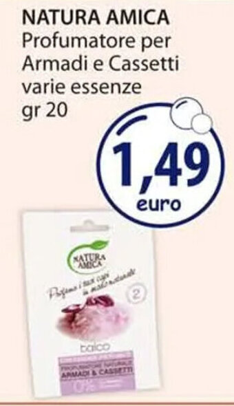 Acqua & Sapone NATURA AMICA Profumatore per Armadi e Cassetti varie essenze gr 20 offerta