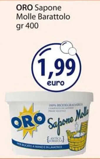 Acqua & Sapone ORO Sapone Molle Barattolo gr 400 offerta