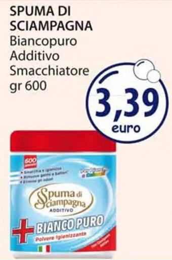 Acqua & Sapone SPUMA DI SCIAMPAGNA Biancopuro Additivo Smacchiatore gr 600 offerta