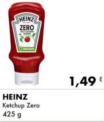 Iper Tosano HEINZ Ketchup Zero 425 g offerta