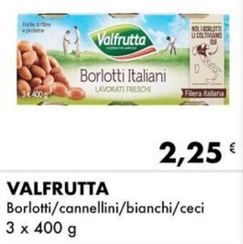 VALFRUTTA Borlotti/cannellini/bianchi/ceci 3 x 400 g