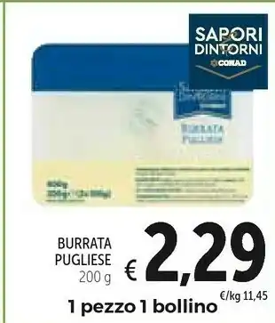 Conad Conad Sapori & Dintorni Burrata Pugliese offerta