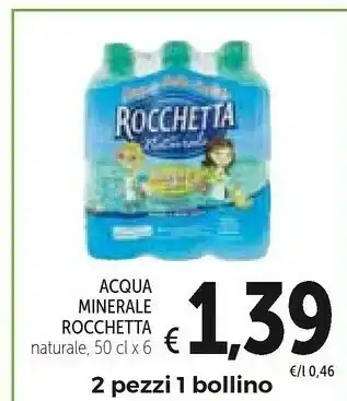 Conad Rocchetta Acqua Della Salute Naturale 500 G(ml) offerta