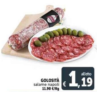 Deco Supermercati GOLOSITÀ salame napoli offerta