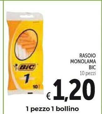 Conad Bic Rasoio Monolama offerta