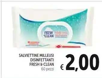 Conad Fresh & Clean Salviettine Milleusi Disinfettanti offerta