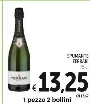 Conad Ferrari Spumante Brut Astuccio 750 G(ml) offerta