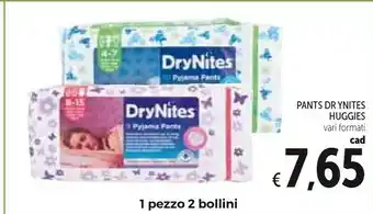 Conad Huggies Pants Dry Nites offerta