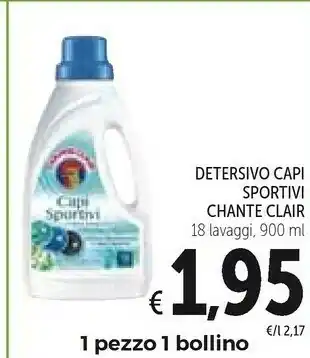 Conad Chanteclair Detersivo Capi Sportivi 900 Ml offerta