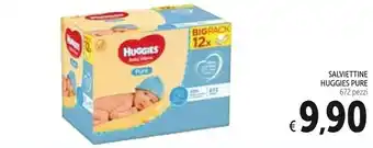 Conad Huggies Pure Salviettine 672 Pz offerta