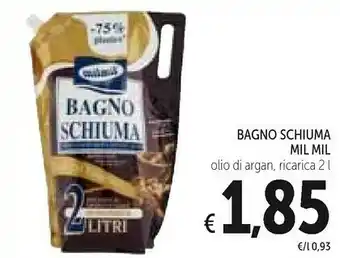 Conad Milmil Bagnoschiuma Olio Di Argan/ Ricarica 2 L offerta